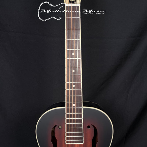 Gretsch G9241 Alligator Biscuit Round-Neck Acoustic/Electric Resonator Guitar - 2 Color Sunburst