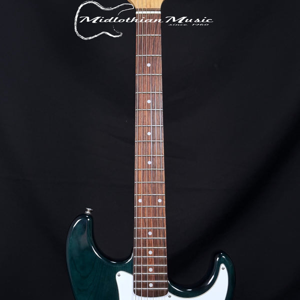 Austin - Strat Style 6-String Electric Guitar - Green Gloss Finish USED