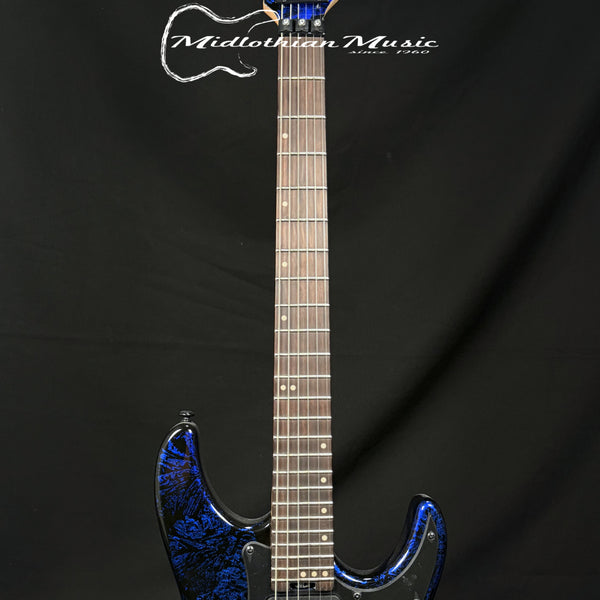 Schecter - Sun Valley Super Shredder - FR-S (Floyd Rose & Sustaniac) Electric Guitar - Blue Reign Gloss Finish