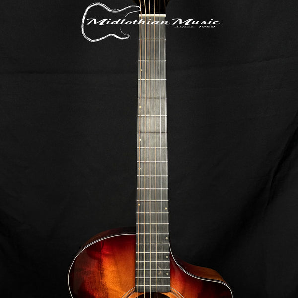 Breedlove - Oregon Concert Old Fashioned CE - Acoustic/Electric Guitar - Myrtlewood Orange/Red Gloss Finish