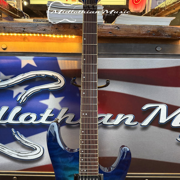 Ibanez S670QM 6-String Electric Guitar - Sapphire Blue Gloss USED