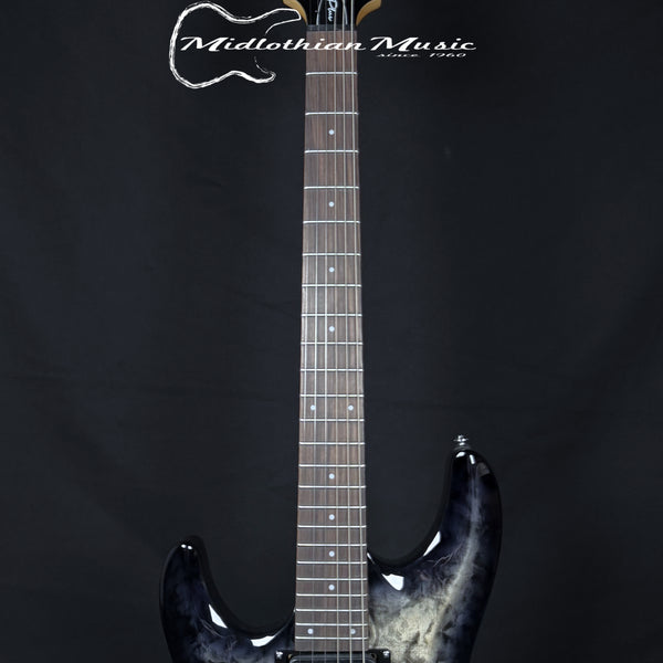 Schecter - C-6 Plus - Left Handed Guitar - Charcoal Burst Gloss Finish