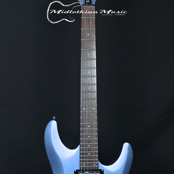 Schecter C-6 Deluxe - 6-String Electric Guitar - Satin Metallic Light Blue Finish