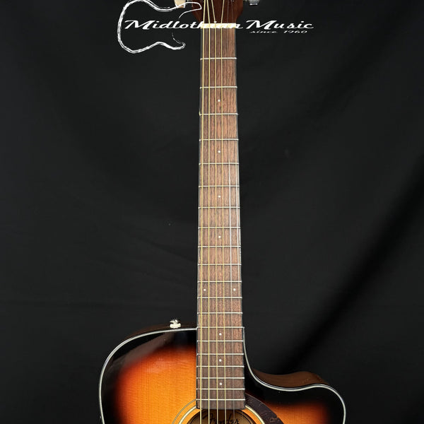Fender - CD-140SCE Acoustic/Electric Guitar - w/Free Case! Sunburst Gloss Finish
