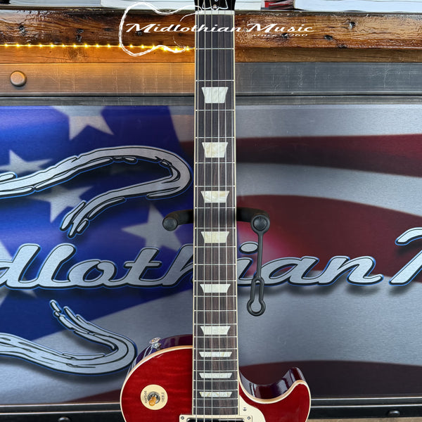 Gibson 2025 Les Paul Standard - 50s Plain Top - Dark Cherry Sunburst w/Case USED