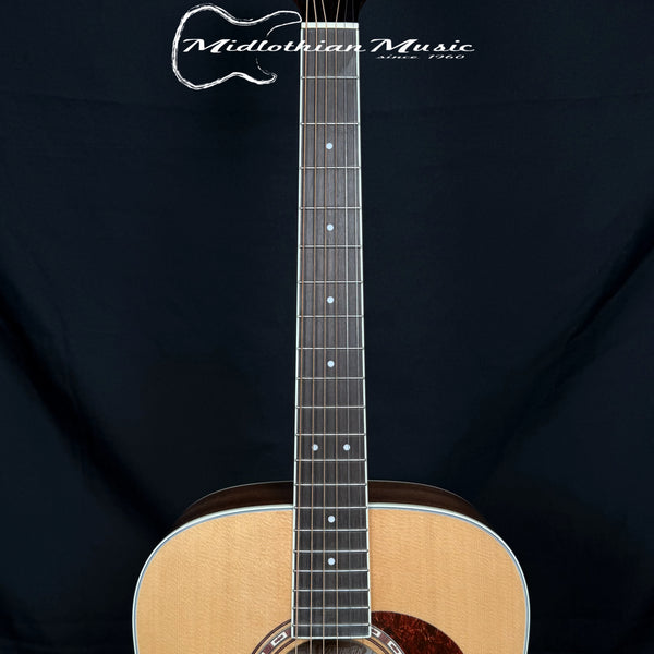 Washburn HD10S - Heritage Series - Dreadnought 6-String Acoustic Guitar - Natural Gloss Finish