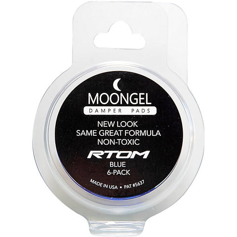 RTOM Moongel Damper Pads - Original 6 Pack - Blue Finish