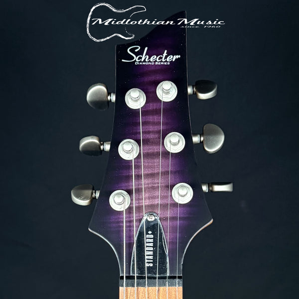 Schecter - C-1 Standard Plus - 6-String Electric Guitar - Purple Burst Satin Finish