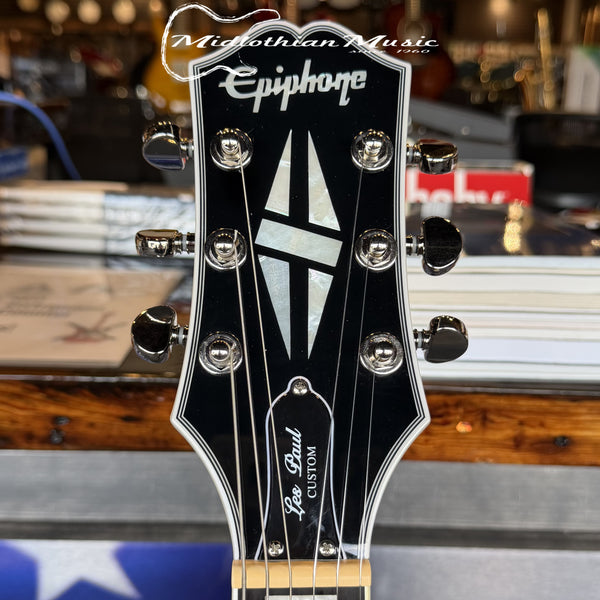 Epiphone - Les Paul Custom - Limited-Edition Electric Guitar - Silver Burst Gloss Finish USED