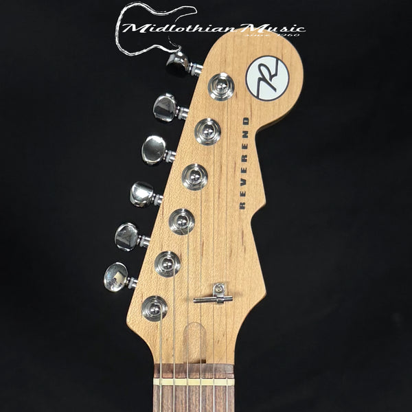 Reverend Six Gun HPP Electric Guitar - Chronic Blue Gloss Finish w/Rosewood Fretboard & Black Pickup Covers