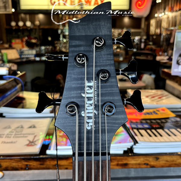 Schecter - Charles Berthoud - CB-5 - 5-String Active Bass Guitar - See Through Black Satin Finish