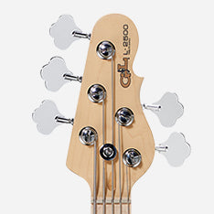 G&L Tribute - L-2500 - 5-String Bass Guitar - Black Frost Satin Finish