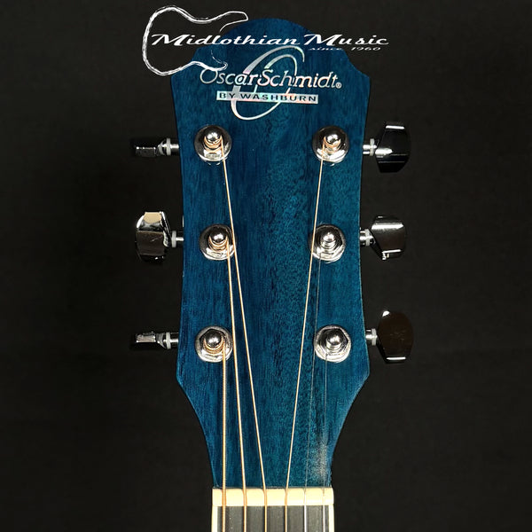 Oscar Schmidt - OG2 Dreadnought 6-String Acoustic Guitar - Blue Finish
