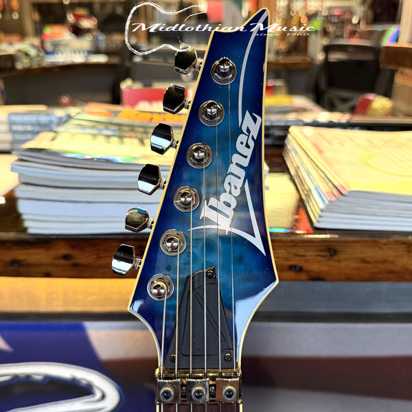 Ibanez S670QM 6-String Electric Guitar - Sapphire Blue Gloss USED