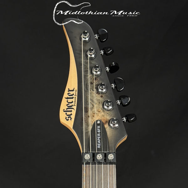 Schecter - Reaper-6 FR (Floyd Rose) Electric Guitar - Satin Charcoal Burst Finish