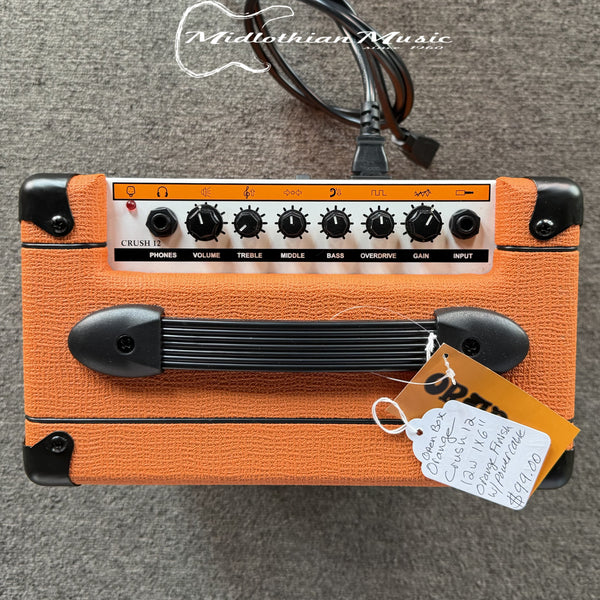 Orange Amplifiers - Crush 12 - 1 x 6" - 12 Watts - Guitar Combo Amplifier OPEN BOX DISCOUNTED