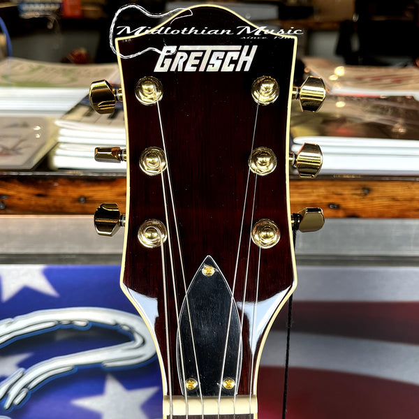 Gretsch - Electromatic LTD Flame Okoume Broadkaster Jr. - Single-Cut w/Bigsby - Roundup Orange Stain Finish