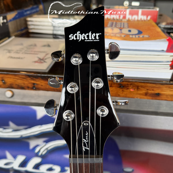 Schecter - C-6 Plus Electric Guitar - Charcoal Burst Finish - Unique Stunning Pattern!