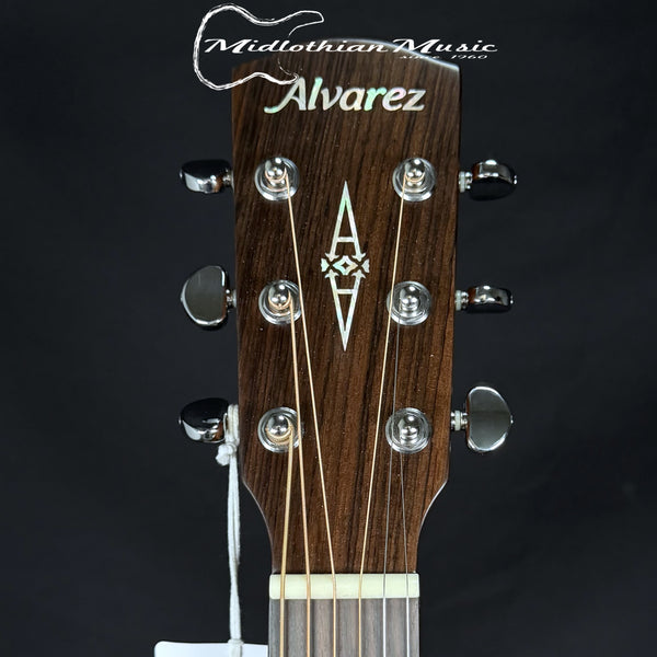 Alvarez AD60 - Herringbone Dreadnought Acoustic Guitar - Natural Gloss Finish