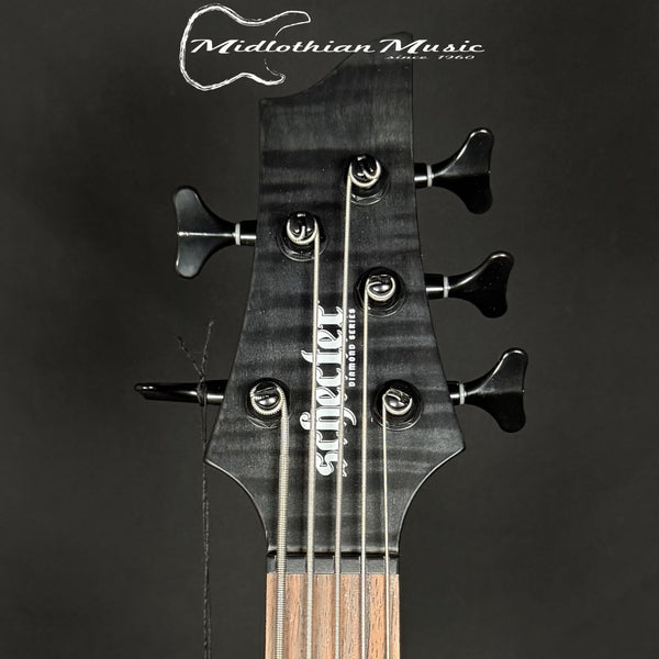 Schecter - Charles Berthoud - CB-5 - 5-String Active Bass Guitar - See Through Black Satin Finish