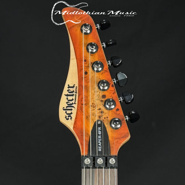 Schecter - Reaper 6 FR (Floyd Rose) Electric Guitar - Inferno Burst Satin Finish