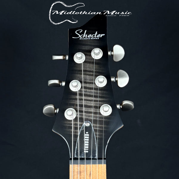 Schecter - C-1 Standard Plus - Transparent Black Burst Satin Finish