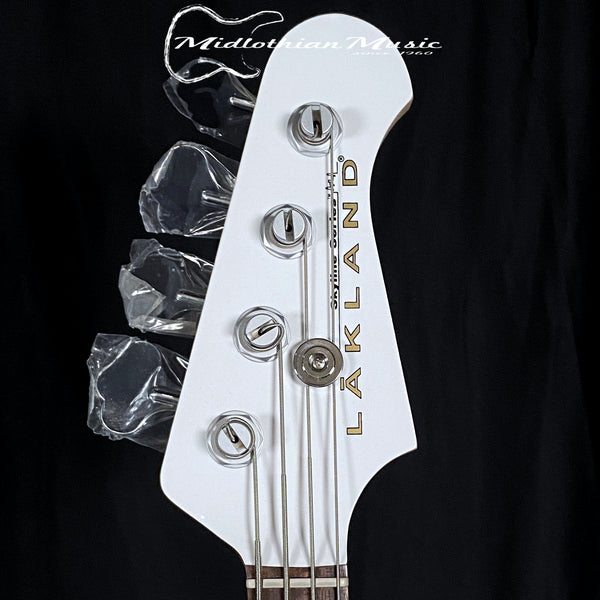 Lakland Skyline 44-64 Custom PJ - 4-String Bass - White Gloss w/Tortoise Pickguard w/FREE GATOR GIG BAG!