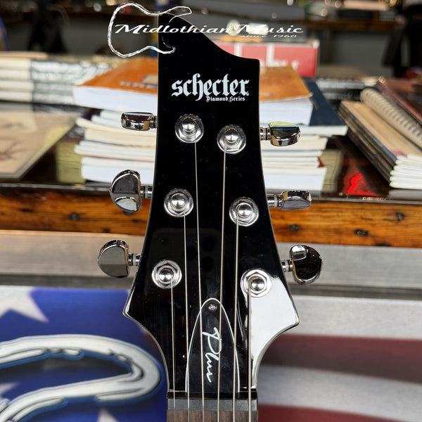 Schecter - C-6 Plus - Left Handed Guitar - Charcoal Burst Gloss Finish