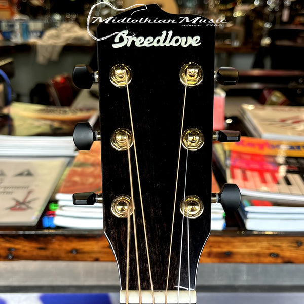 Breedlove - Organic Performer Pro Dreadnought Concerto CE Acoustic-Electric Guitar w/Case - Aged Toner & Suede Burst Back Finish