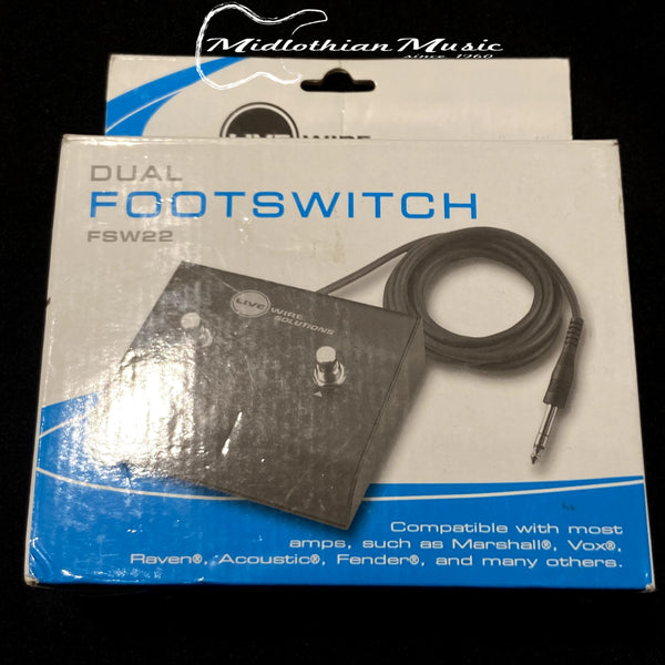 Livewire FSW22 Dual Footswitch - Black Finish USED
