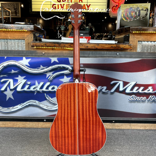 Washburn - Deep Forest Burl - 6-String Dreadnought Acoustic Guitar - Amber Fade Gloss