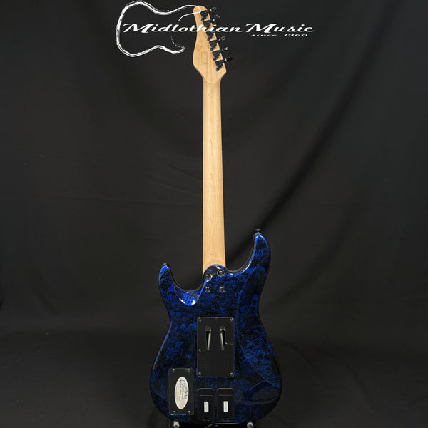 Schecter - Sun Valley Super Shredder - FR-S (Floyd Rose & Sustaniac) Electric Guitar - Blue Reign Gloss Finish