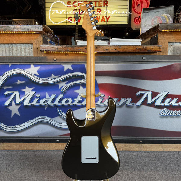 Fender American Ultra II Stratocaster HSS Electric Guitar - Texas Tea & Ebony Fingerboard w/Case USED