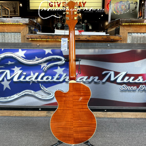 Gretsch - Electromatic LTD Flame Okoume Broadkaster Jr. - Single-Cut w/Bigsby - Roundup Orange Stain Finish