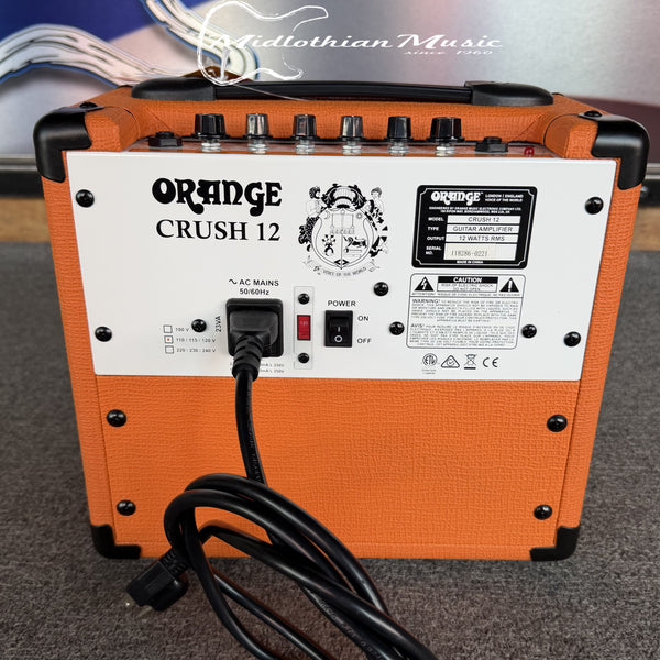 Orange Amplifiers - Crush 12 - 1 x 6" - 12 Watts - Guitar Combo Amplifier OPEN BOX DISCOUNTED