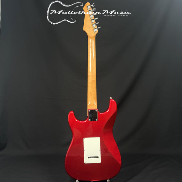 Austin - Strat Style 6-String Electric Guitar - Candy Apple Red Gloss Finish USED