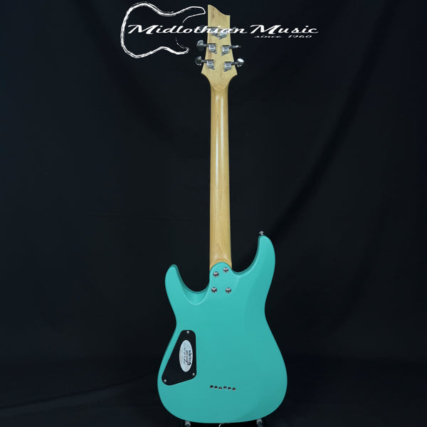 Schecter C-6 Deluxe - 6-String Electric Guitar - Satin Aqua Finish USED