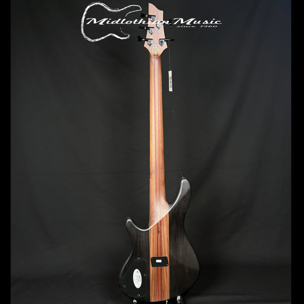 Schecter - Charles Berthoud - CB-5 - 5-String Active Bass Guitar - See Through Black Satin Finish