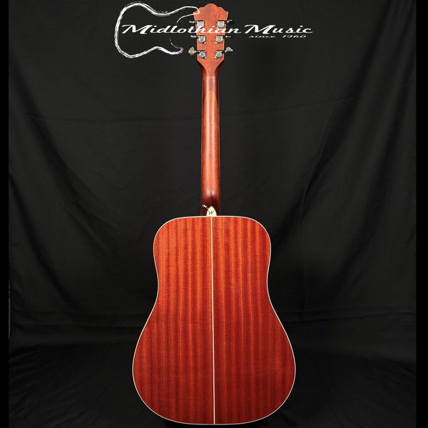 Washburn - Deep Forest Burl - 6-String Dreadnought Acoustic Guitar - Amber Fade Gloss