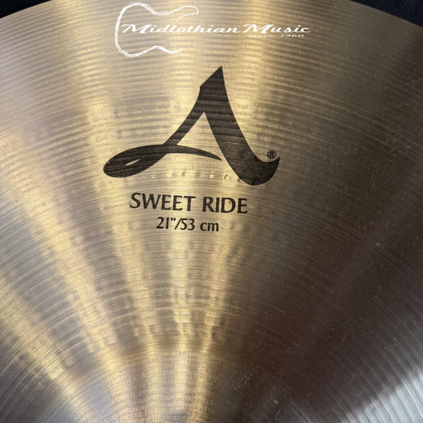 Zildjian - 21" A Sweet Ride - Ride Cymbal USED