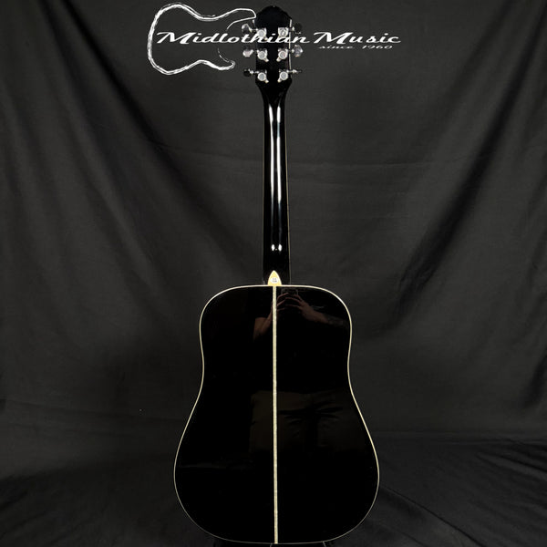 Oscar Schmidt - OG1B-A 3/4 Dreadnought Acoustic Guitar - Black Gloss Finish
