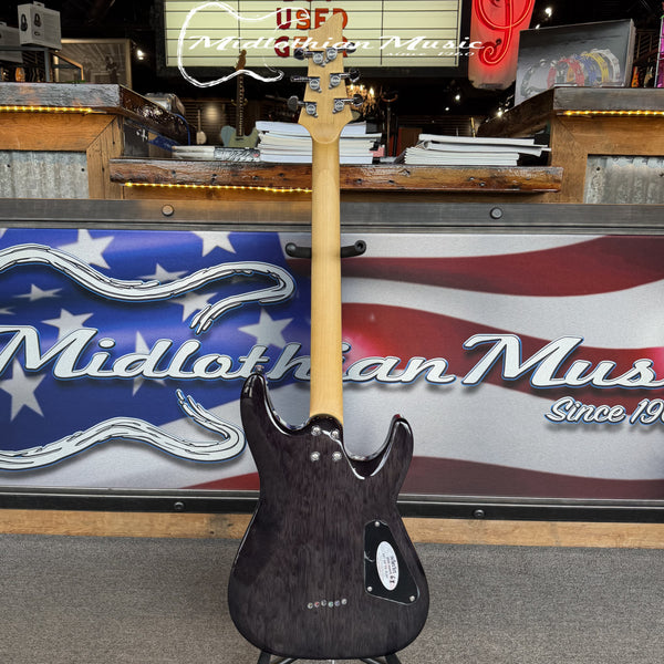 Schecter - C-6 Plus - Left Handed Guitar - Charcoal Burst Gloss Finish