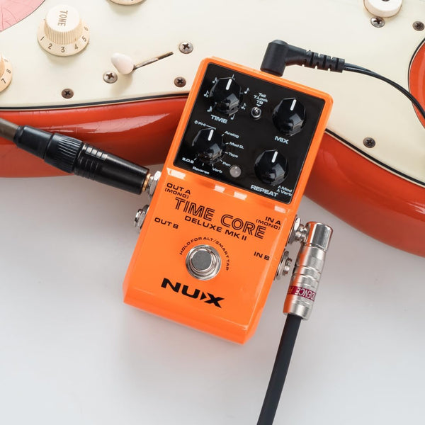 NUX Time Core Deluxe MKII Delay Effect Pedal - 7 Types Of Delay, 40 Seconds Stereo Phrase Looper & More!