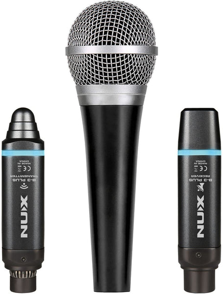 NUX B-3 Plus - Microphone Bundle (B-3 Plus 2.4GHz Wireless System & NDM-3 Dynamic Microphone)