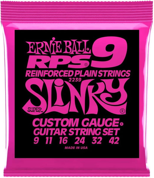 Ernie Ball Super Slinky RPS Electric Guitar Strings, 9-42 Gauge (P02239)
