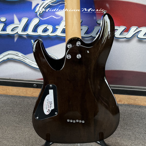 Schecter - C-6 Plus Electric Guitar - Charcoal Burst Finish - Unique Stunning Pattern!