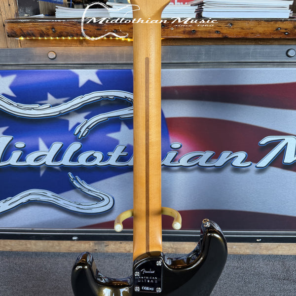 Fender American Ultra II Stratocaster HSS Electric Guitar - Texas Tea & Ebony Fingerboard w/Case USED