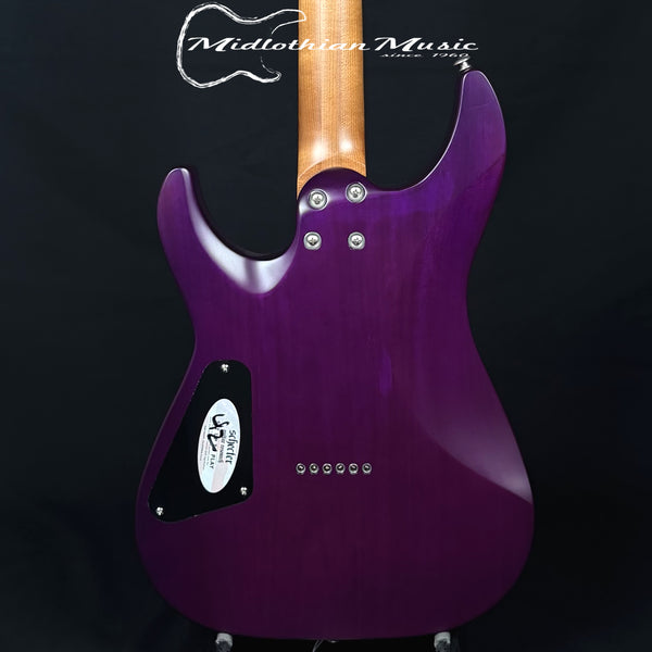 Schecter - C-1 Standard Plus - 6-String Electric Guitar - Purple Burst Satin Finish
