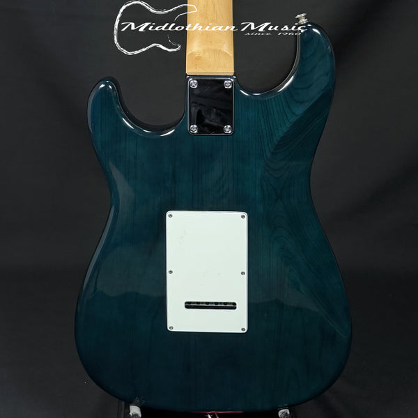 Austin - Strat Style 6-String Electric Guitar - Green Gloss Finish USED