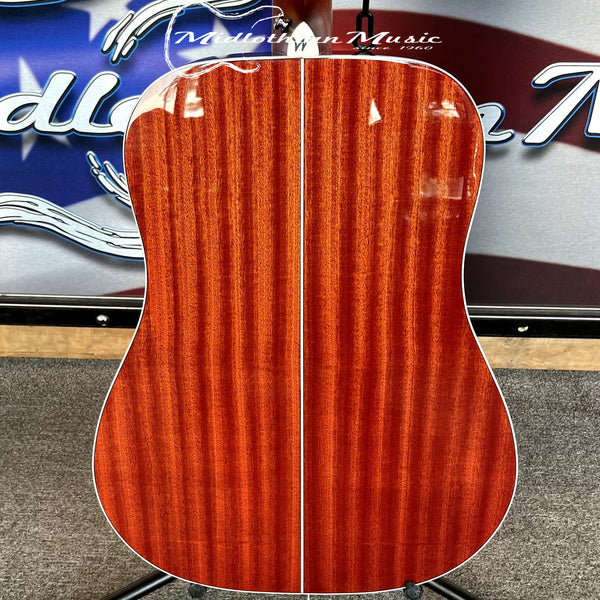 Washburn - Deep Forest Burl - 6-String Dreadnought Acoustic Guitar - Amber Fade Gloss